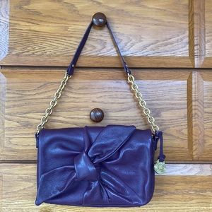 Vintage purple leather Brahmin handbag